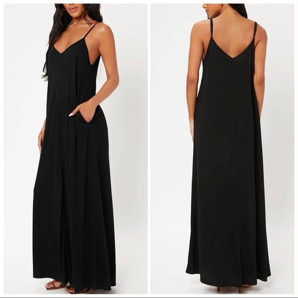 Hidden Pocket Maxi Cami Dress - Picture 1 of 6